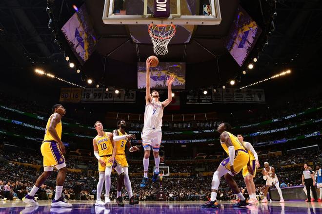 雷霆大胜残阵湖人豪取6连胜